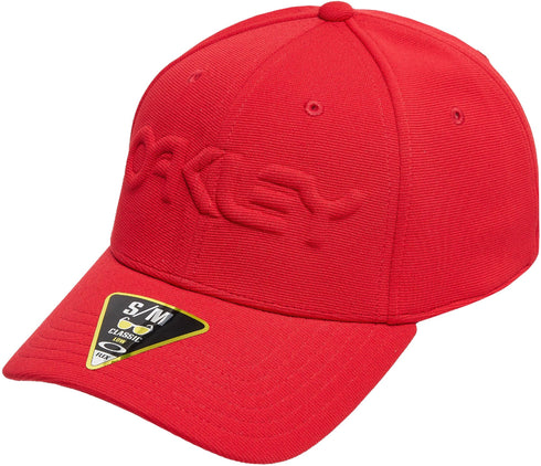 Oakley 6 Panel Stretch Embossed Hat - Red Line