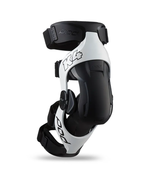 POD K4 2.0 (PR) Knee Brace Set - White/Black