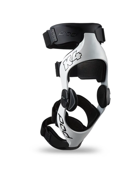 POD K4 2.0 (PR) Knee Brace Set - White/Black
