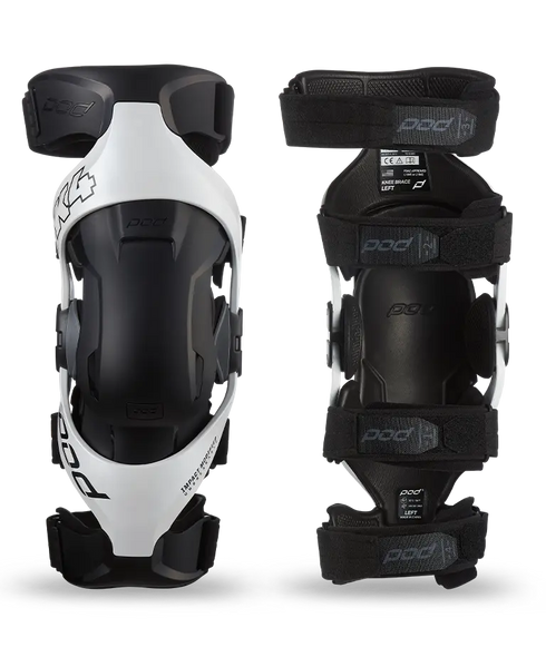 POD K4 2.0 (PR) Knee Brace Set - White/Black