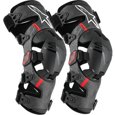 Alpinestars Supertech RK-10 Plasma Knee Braces - Black/Red