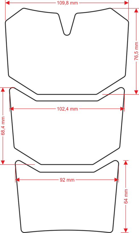 OneDesign Universal Adventure Tank Pad - Grey/White