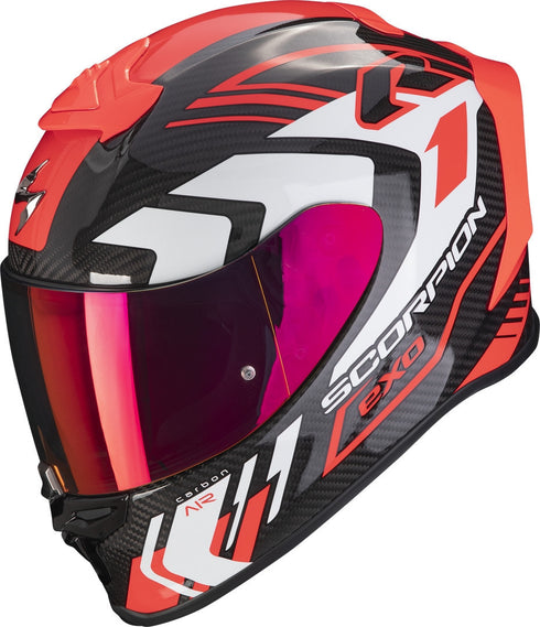 Scorpion 2024 EXO-R1 Carbon Air Supra Helmet - Black/Red