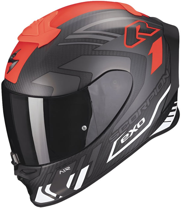 Scorpion 2024 EXO-R1 Carbon Air Supra Helmet - Black/Silver/White Matt