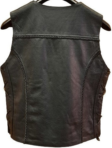 Nexo Ladies Rainbow Waistcoat - Black