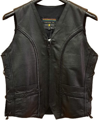 Nexo Ladies Rainbow Waistcoat - Black