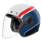 SMK Retro Jet Rebel Helmet - GL153 (White/Blue/Red)