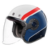 SMK Retro Jet Rebel Helmet - GL153 (White/Blue/Red)