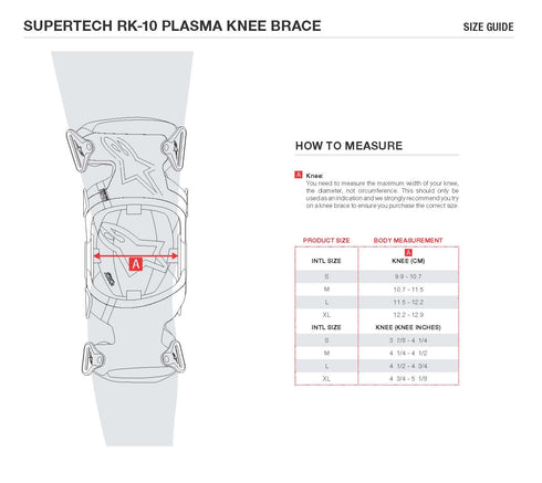 Alpinestars Bionic Pro Plasma Knee Protector - Black/Red/White — Motorcycle Gear (image 3 of 3)