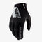 100% Ridefit Moto Gloves - Black/White
