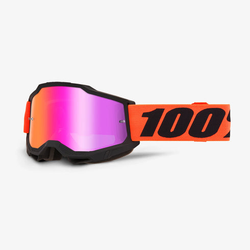 100% Accuri 2 Moto/MTB Goggles - Ferran (Mirror Dark Red Lens)