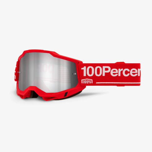 100% Accuri 2 Moto/MTB Goggles - Wolg (Mirror Silver Lens)