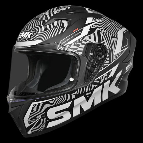 SMK Stellar Fury MA266 Helmet - Black/Grey