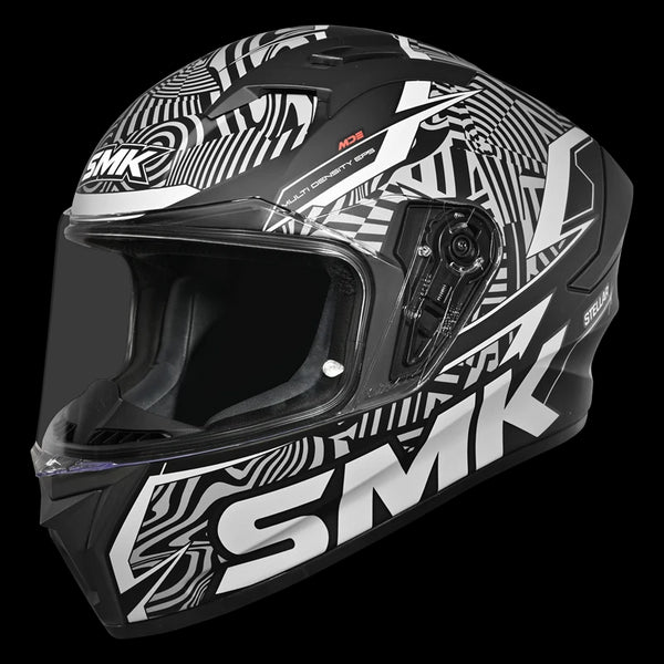 SMK Stellar Fury MA266 Helmet - Black/Grey
