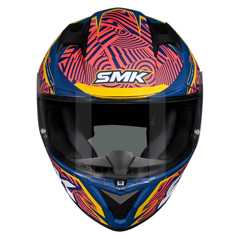 SMK Stellar Fury MA534 Helmet - Blue/Yellow/Orange