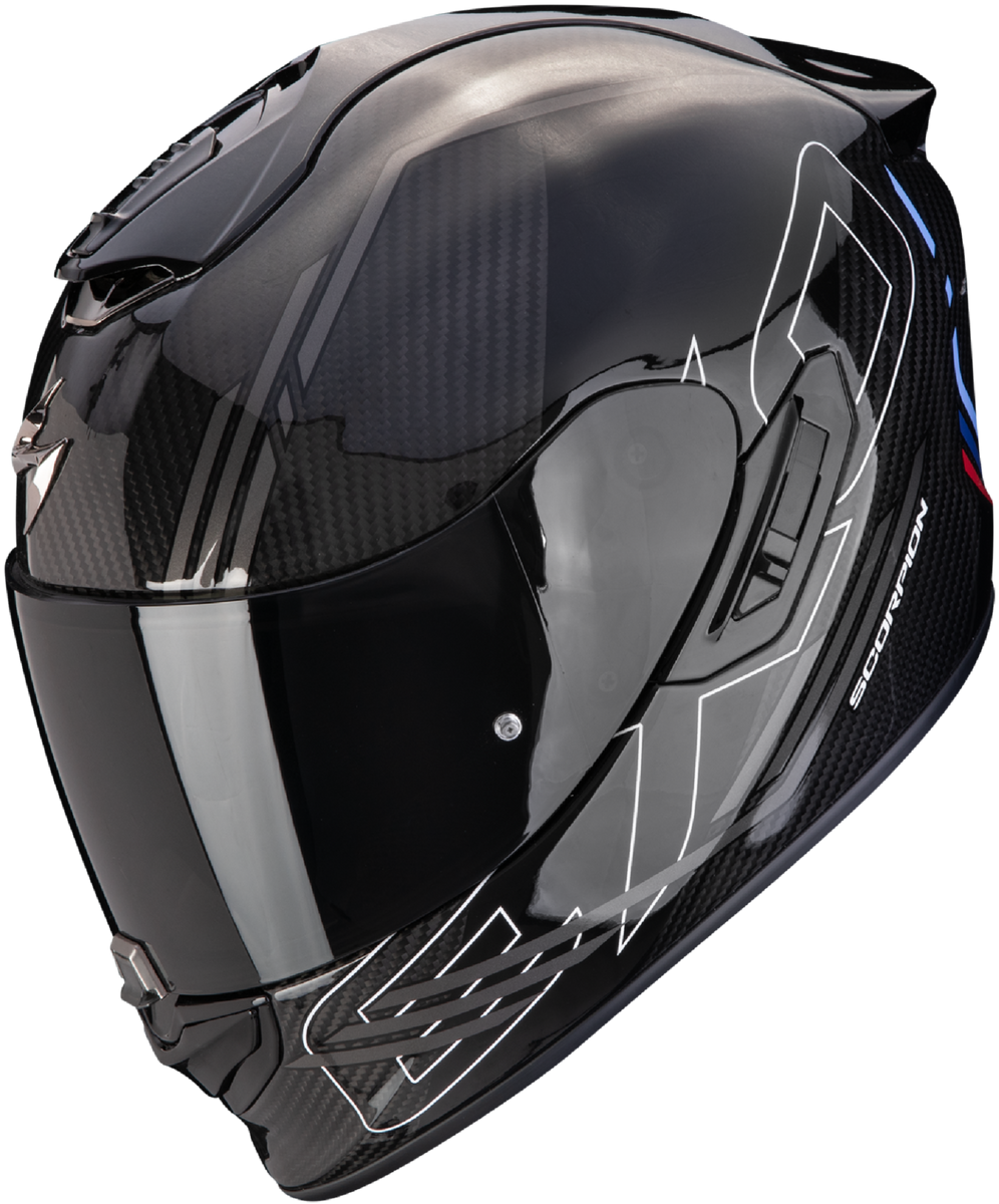 Scorpion EXO1400 EVO II Carbon Air Reika Helmet Black/Silver/Blue