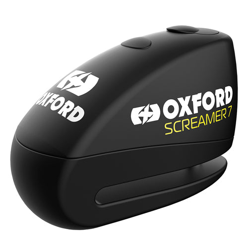 Oxford Screamer 7 Alarm Disc Lock - Black/Black