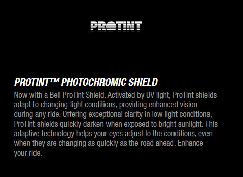 Bell Replacement Qualifier/DLX/RS-2 Click Release Visor - Protint Photochromic