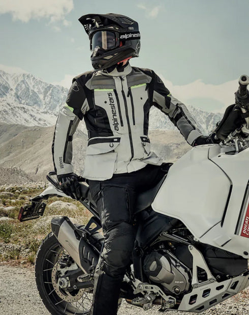 Alpinestars Bogota Pro Drystar Jacket - Ice Grey/Dark Grey/Yellow Fluo