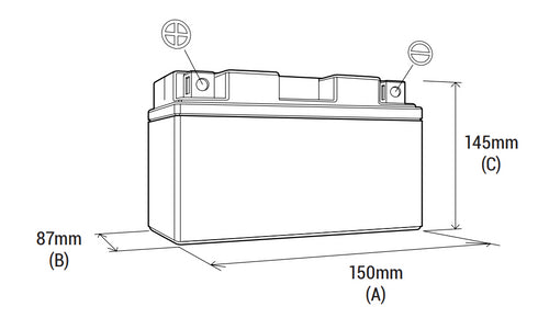BS Battery Maintenance Free Battery - BTX14-BS