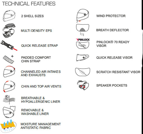 SMK Stellar Solid Helmet - Black Gloss GL 200
