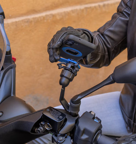 Quad Lock Motorcycle Mirror Stem Mount