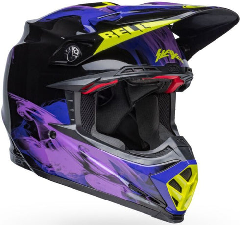 Bell Moto-9S Flex Fasthouse Slayco Helmet - Black/Purple Gloss