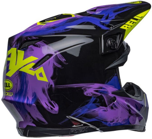 Bell Moto-9S Flex Fasthouse Slayco Helmet - Black/Purple Gloss