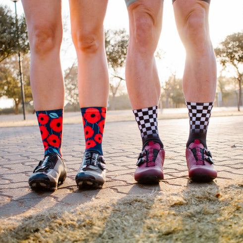 Sox Footwear Crew Socks - Racing Flag — Lifestyle (image 2 of 2)