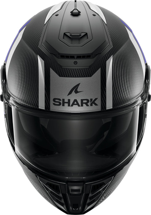 Shark Spartan RS Carbon Shawn Helmet - Black/Silver/Blue Matt DBS