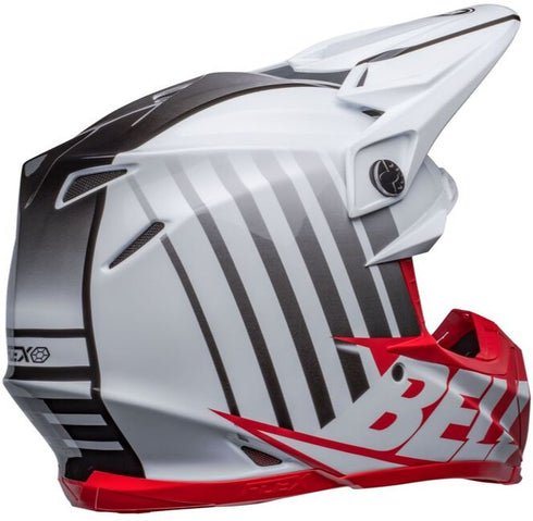 Bell Moto-9S Flex Fasthouse Sprint Helmet - White/Red Matt/Gloss