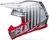 Bell Moto-9S Flex Fasthouse Sprint Helmet - White/Red Matt/Gloss