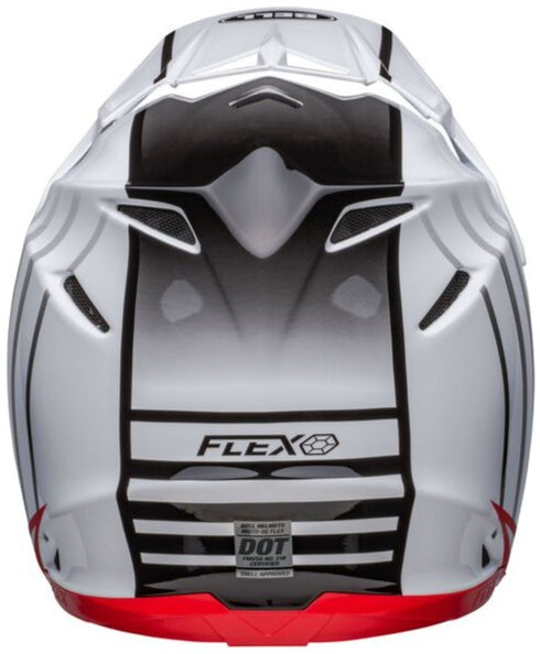 Bell Moto-9S Flex Fasthouse Sprint Helmet - White/Red Matt/Gloss