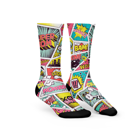 Sox Footwear Limited Edition Crew Socks - Super Mom 5.0