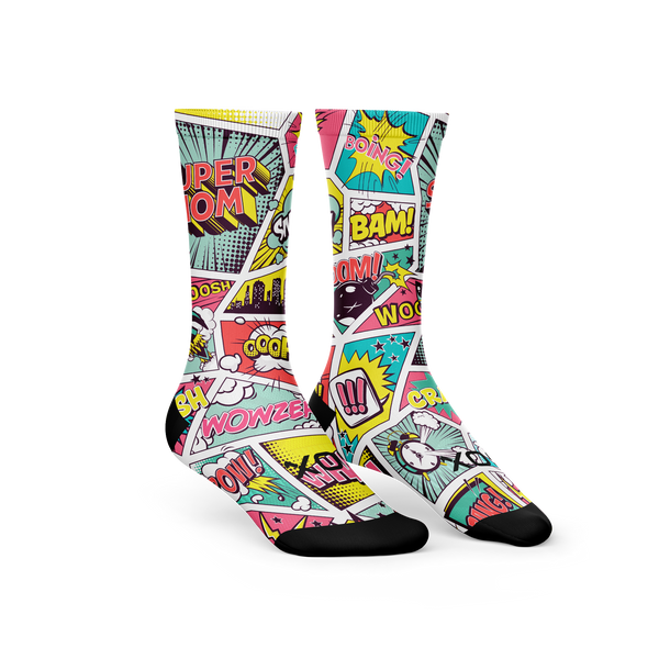 Sox Footwear Limited Edition Crew Socks - Super Mom 5.0