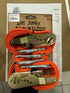 Gas Junky Printed 38mm Tie Down with Ratchet - Orange (Bike Kings Branding)