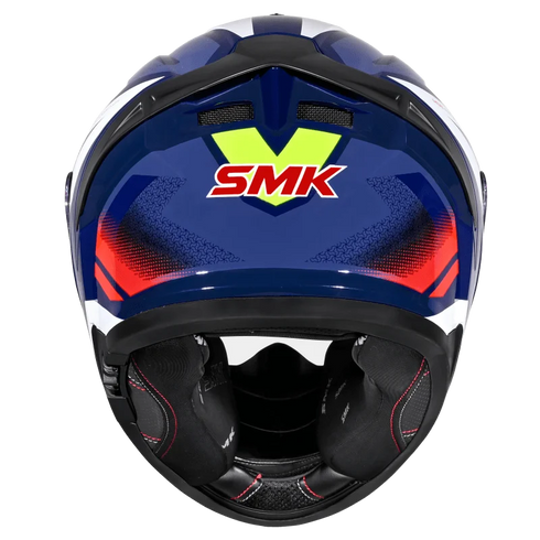 SMK Typhoon Thorn Helmet - GL543 (Blue/White/Red/Hi-Viz Yellow)