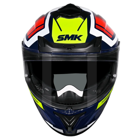 SMK Typhoon Thorn Helmet - GL543 (Blue/White/Red/Hi-Viz Yellow)