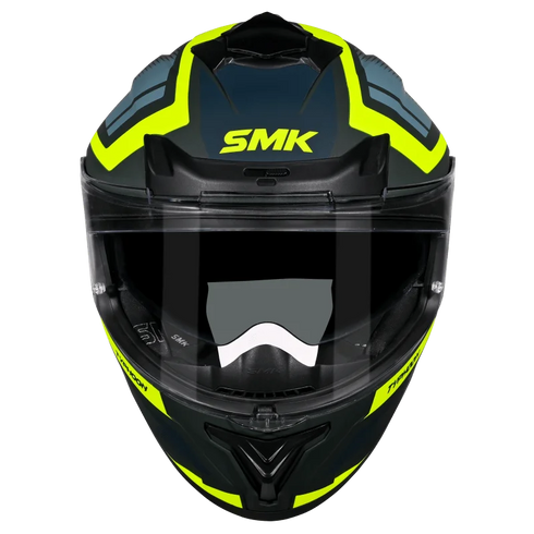 SMK Typhoon Thorn Helmet - MA848 (Black/Hiz Viz Yellow)