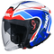 SMK GTJ Tourer GL135 Helmet - White/Red/Blue