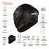 SMK Typhoon Reptile Helmet - GL273 (Black/Orange)
