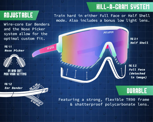 Pit Viper The Try-Hard Sunglasses - The Bonaire Breeze Try-Hard