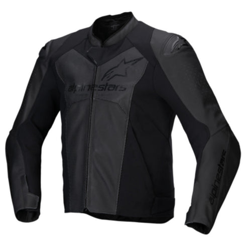 Alpinestars Faster V3 Leather Airflow Jacket Black/Black