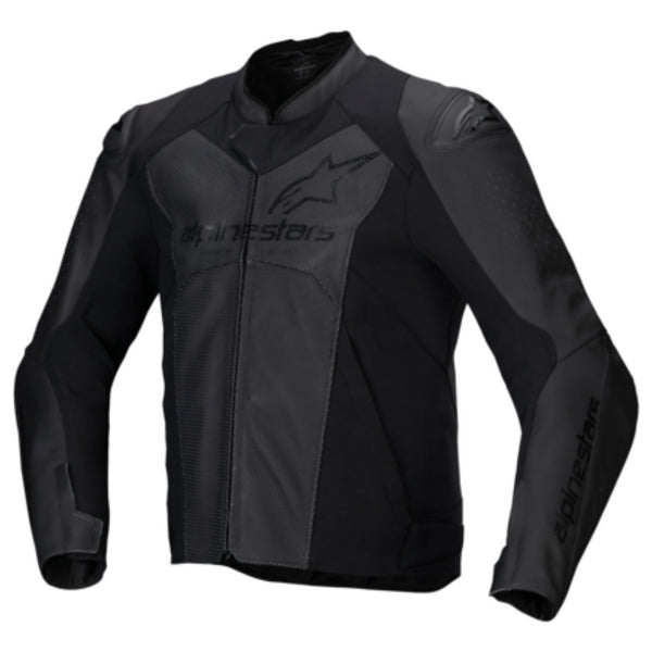 Alpinestars Faster V3 Leather Airflow Jacket Black/Black