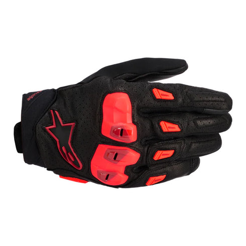 Alpinestars SP X 7 Gloves Black/Dark Red/Red Flou