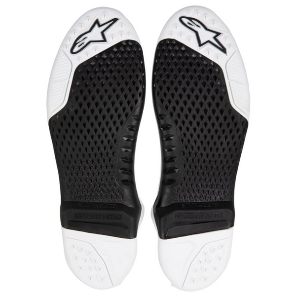 Alpinestars Tech-10 Replacement Sole Set - Black/White