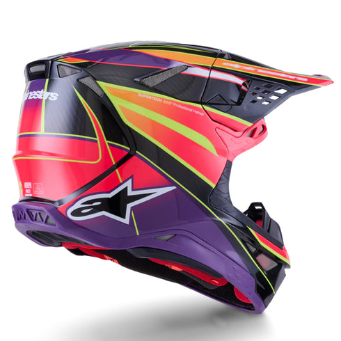 Supertech M10 Era Helmet ECE Pink/Violet/Yellow Fluo Gloss