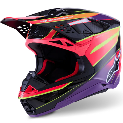 Supertech M10 Era Helmet ECE Pink/Violet/Yellow Fluo Gloss — product (image 1 of 7)
