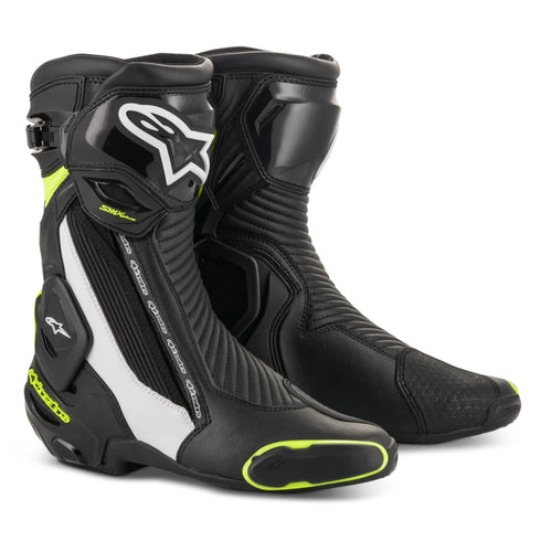 Alpinestars SMX-Plus V2 Black/White/Yellow Fluo