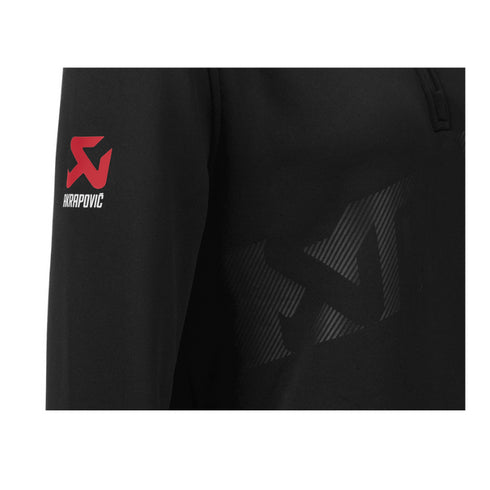 Akrapovic Corpo Zip Turtleneck Hoodie Women's Black